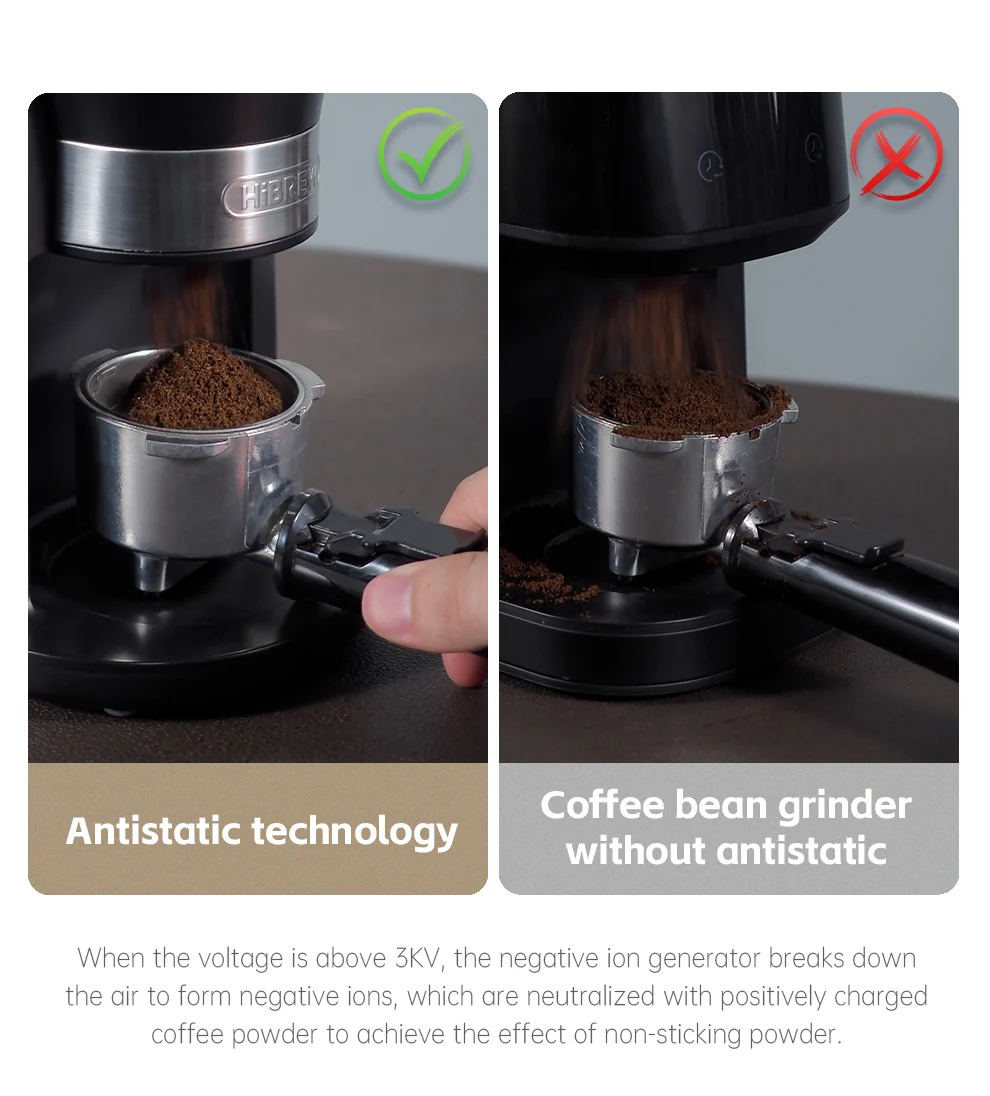 HiBREW Automatic Burr Mill Electric Coffee Grinder with 31 Gears G3 - Image 13
