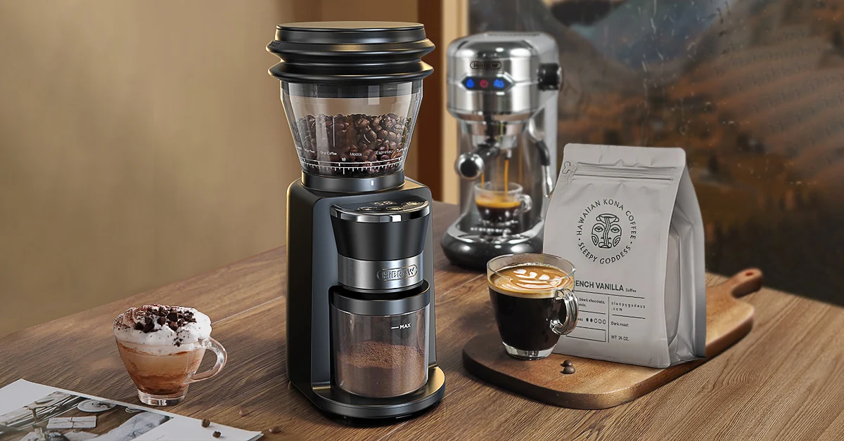 HiBREW Automatic Burr Mill Electric Coffee Grinder with 31 Gears G3 - Image 4