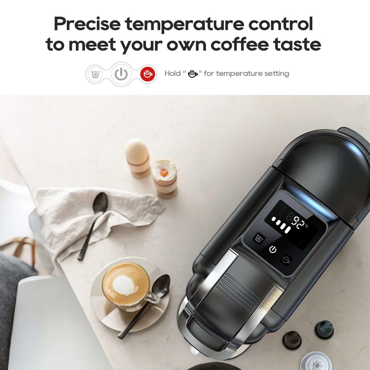 HiBREW Coffee Maker | Smart Touch Control, 7 Cup Sizes, Hot & Cold Brew, Precise Temp - Image 5