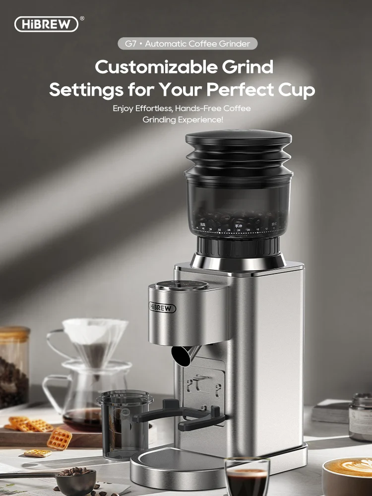 HiBREW  Automatic Coffee Grinder with 48 Customizable Grind Settings  G7 - Image 3