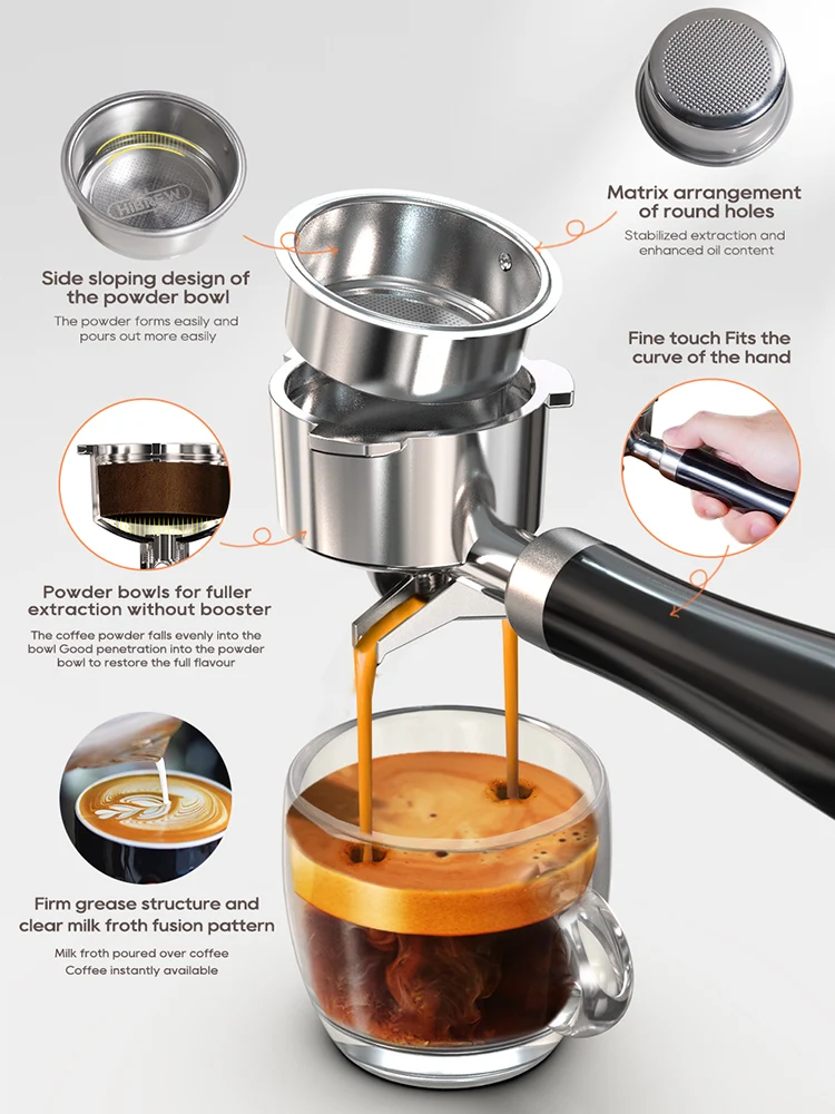 HiBREW 20Bar Semi Automatic Espresso Coffee Machine H10B - Image 6