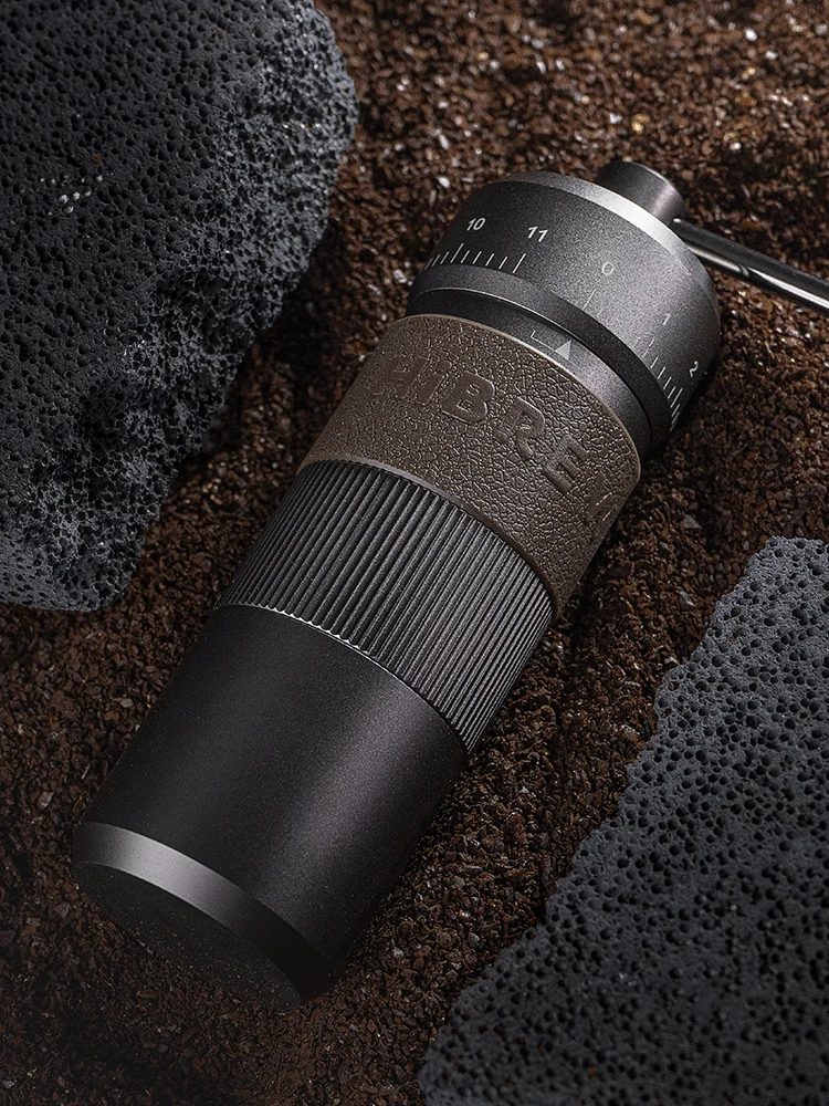 HiBREW Manual Coffee Grinder Portable High Quality Hand Grinder Mill Aluminium With Visual Bean Storage G4B - Image 3