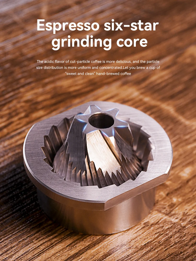 HiBREW Manual Coffee Grinder Portable High Quality Hand Grinder Mill Aluminium With Visual Bean Storage G4B - Image 6