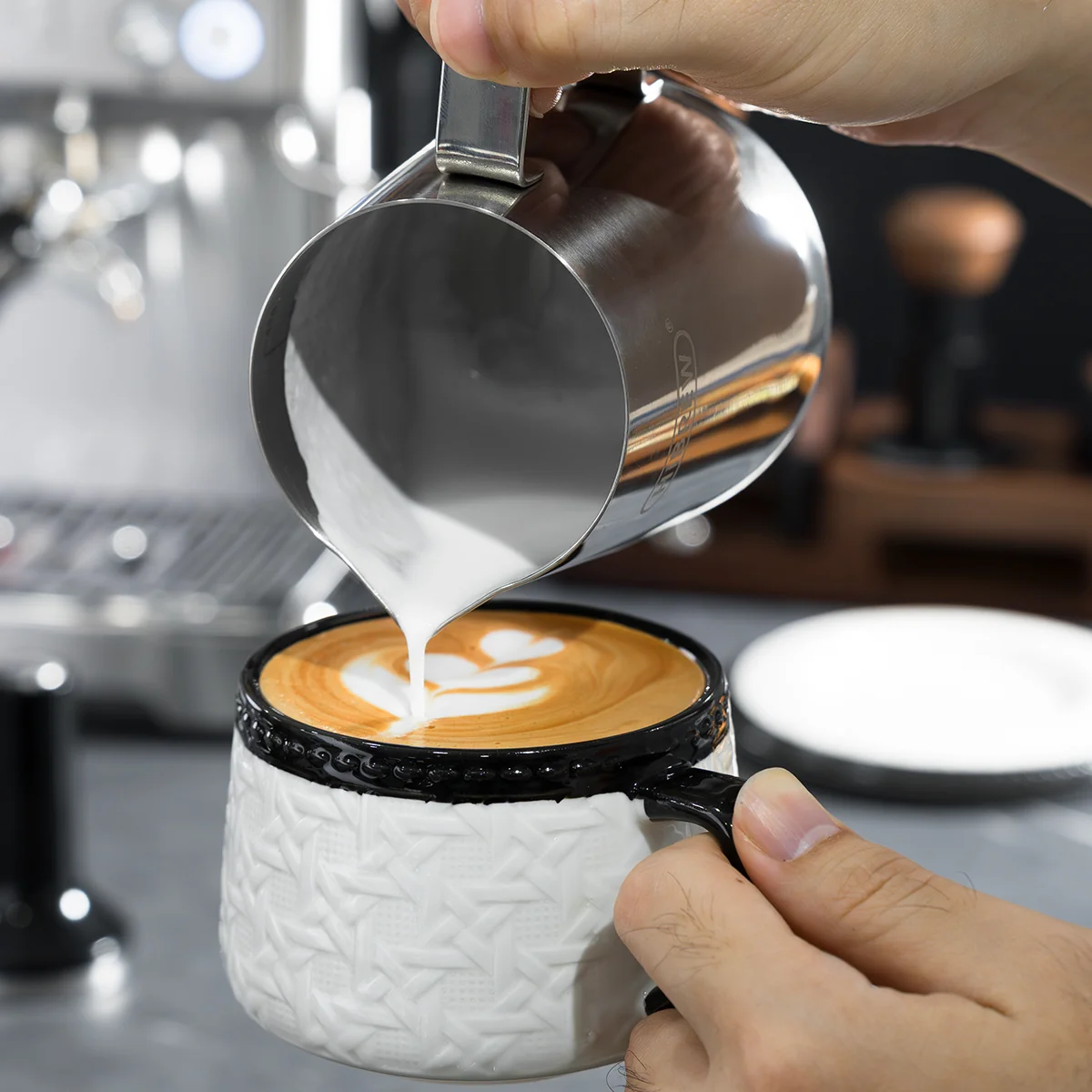 HiBREW H10 Semi-Automatic Espresso Machine | 15Bar Pump | 1.8L Tank | Adjustable Temperature Control - Image 6