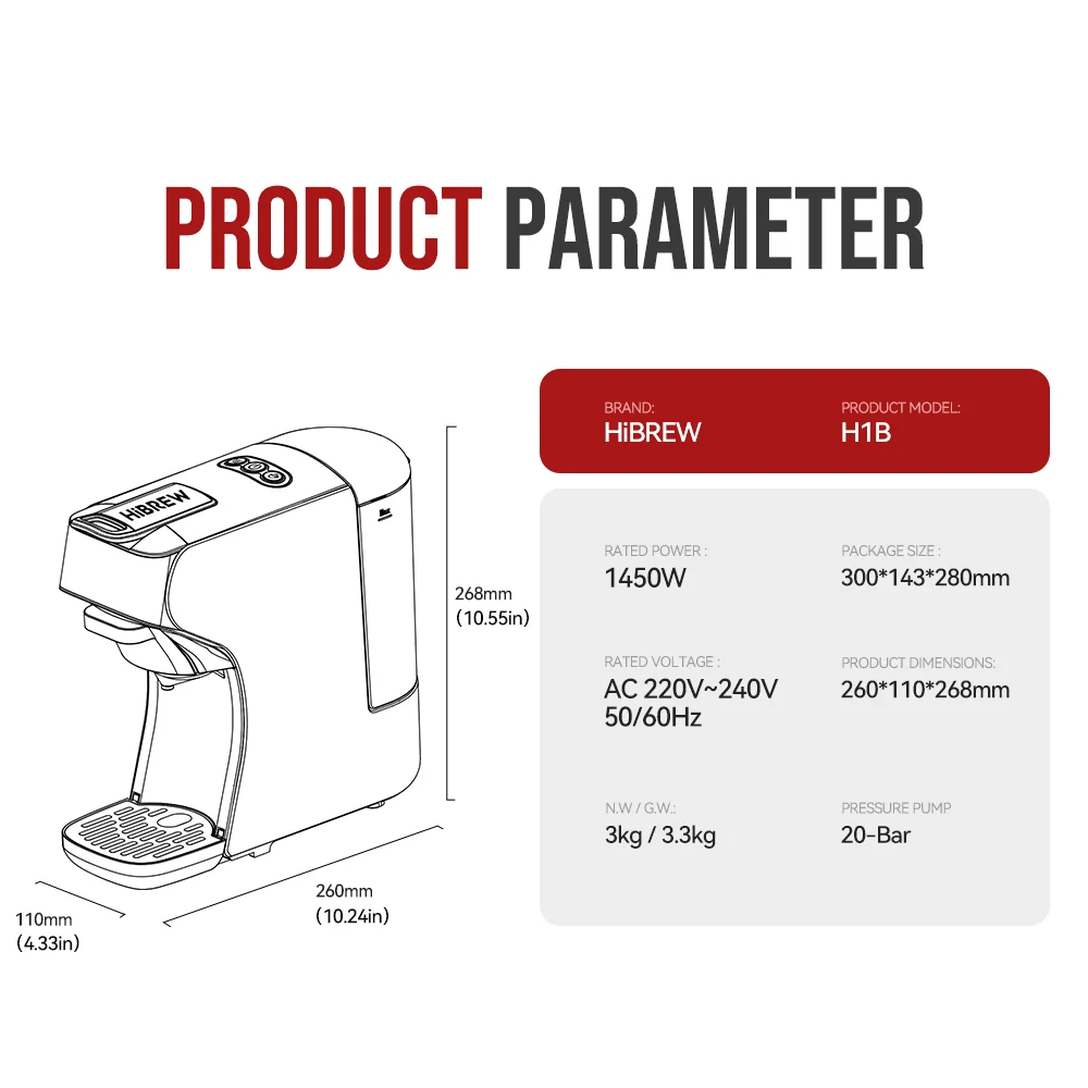 HiBREW 6in1 Capsule Coffee Machine  H1B - Image 16