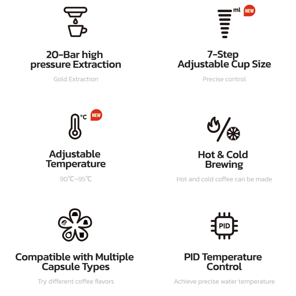 HiBREW 6in1 Capsule Coffee Machine  H1B - Image 4