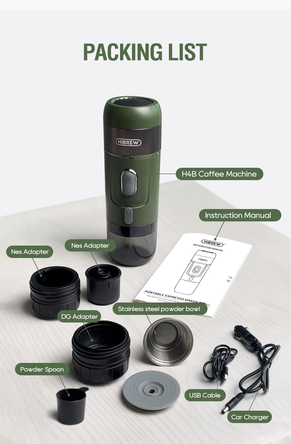 HiBREW Wireless Electric Portable  Coffee Machine H4B - Image 7