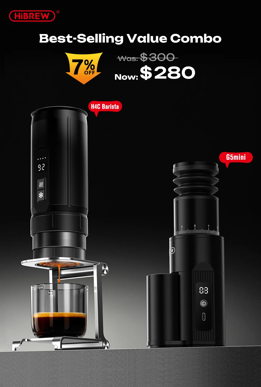 HiBREW H4C – Portable Espresso Maker with Detachable Battery - Image 11