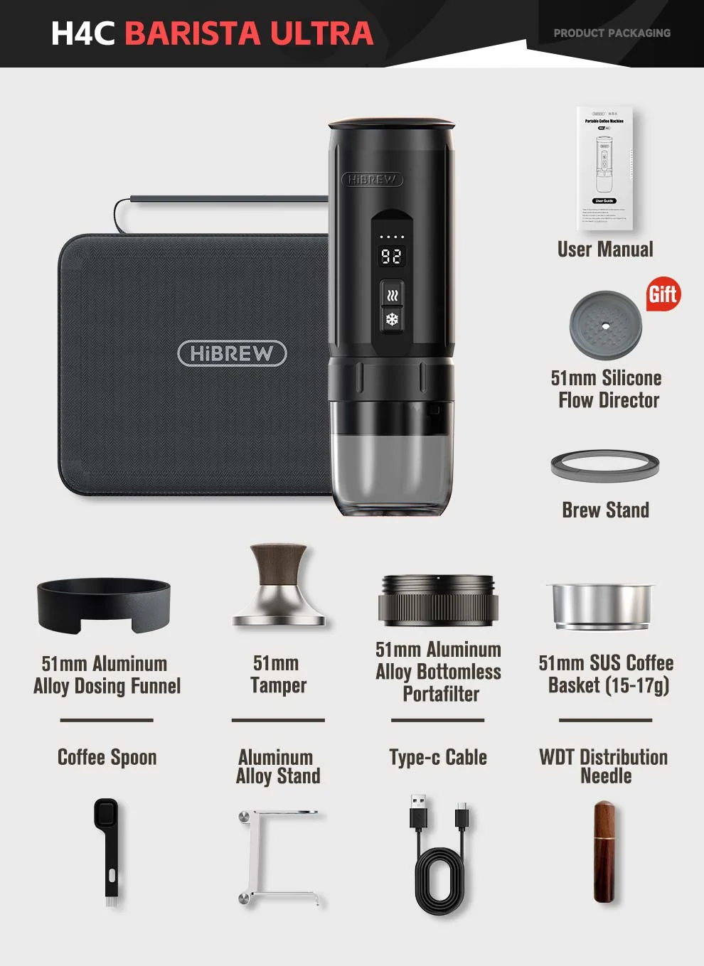 HiBREW H4C – Portable Espresso Maker with Detachable Battery - Image 7