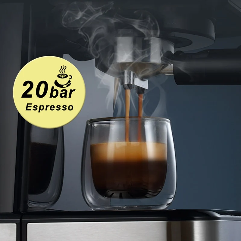 HiBREW 20 Bar Espresso inox Semi Automatic Coffee Machine Cafetera H5 - Image 3
