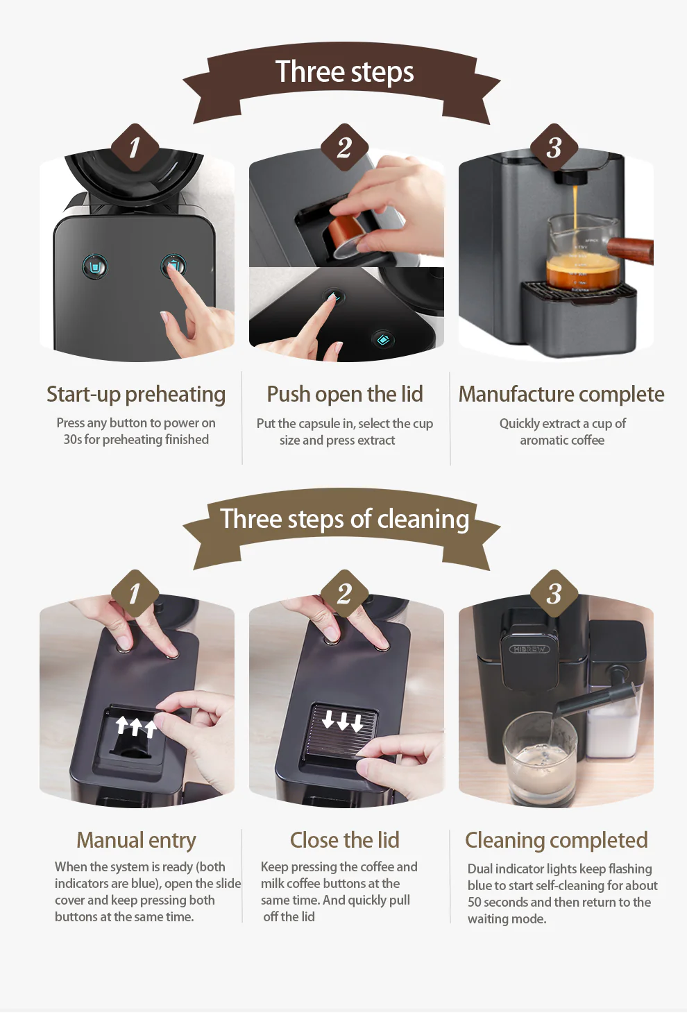 HiBREW Nes Capsule Coffee Machine H15 - Image 5
