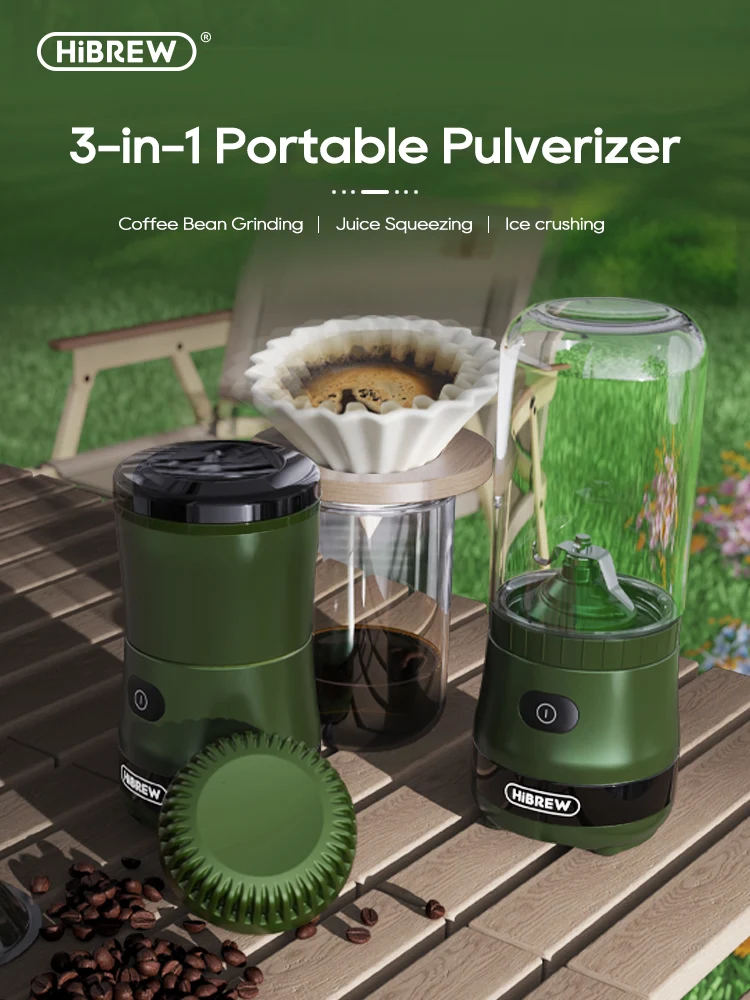 HiBREW Portable 3in1 Electric Coffee Grinder 2000mAh G2 - Image 7