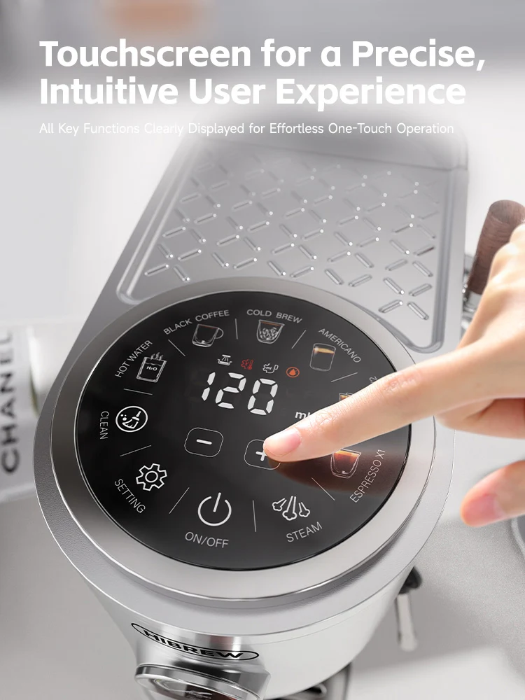 HiBREW Dual Boiler Espresso Machine with Intuitive Touchscreen H13 - Image 3
