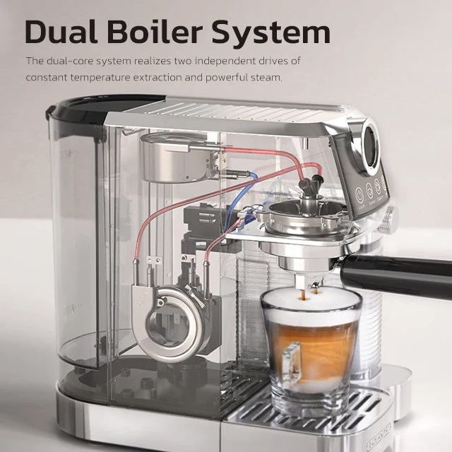 HiBREW Semi Automatic Coffee Machine Stainless Steels H13A - Image 5
