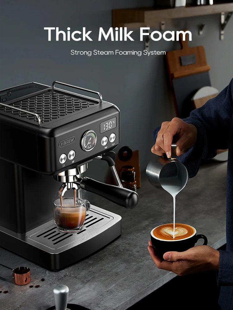 HiBREW  Semi Automatic Espresso Coffee Machine Temperature Adjustable H10A - Image 8